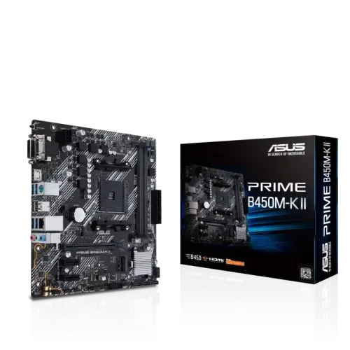 Asus PRIME B450M-K II DDR4 AMD AM4 micro ATX DDR4 Motherboard